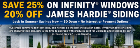 INFINITY® DOUBLE HUNG FIBERGLASS WINDOWS